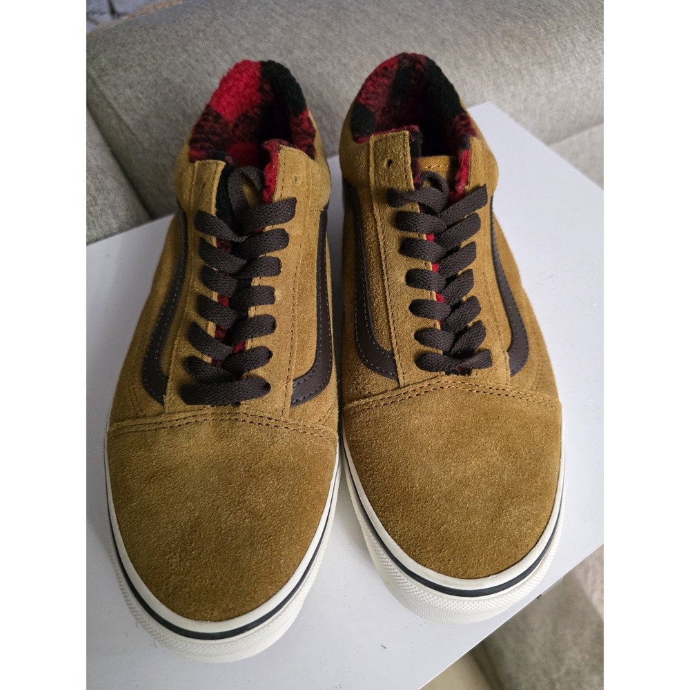Vans Old Skool Cozy Hug Sherpa Suede brown Men's Size 8 Women's 9.5 Sneakers